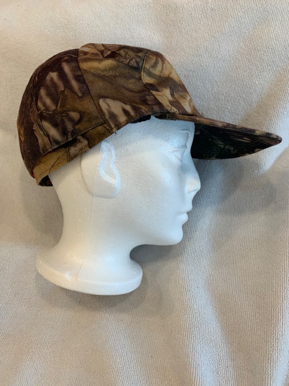Ganka Reversible Hunting Cap Large Camo Blaze Orange Ear Flaps Canadian Outdoor